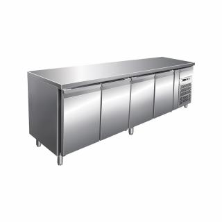 Masa congelare inox 4 usi si agregat lateral, GN1 1, 553 litri, -18-22   C