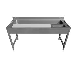 Masa din inox pentru preparare legume, lungime 1800 mm