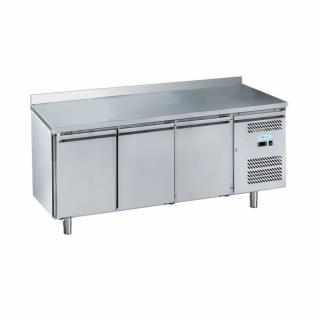 Masa frigorifica de patiserie cu 3 usi si rebord, 580 litri, +2+8   C FORCOLD