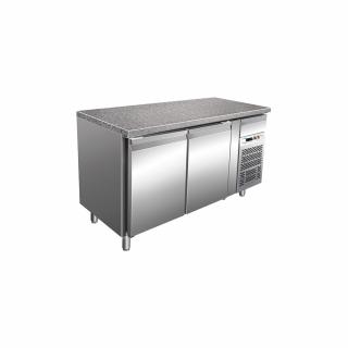 Masa frigorifica inox patiserie cu 3 usi si rebord, 580 litri, +2+8   C