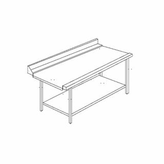 Masa iesire cu montare pe dreapta si rebord, 1210x640mm, ACTAVOUT120DX