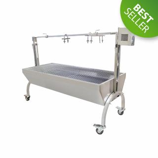 Protap rotisor cu gratar 1250x490 mm din inox, 230V, BSG150