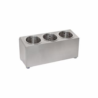 Suport de inox cu 3 cosuri pentru tacamuri BBK-3