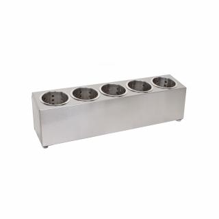 Suport de inox cu 5 cosuri pentru tacamuri BBK-5