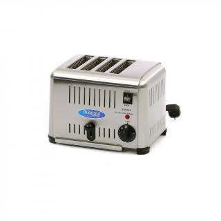 Toaster profesional pentru 4 felii de paine, 2240W, 230V