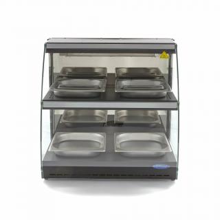 Vitrina calda inchisa 4xGN1 2, 2 rafturi, 230V, 0,56 kW