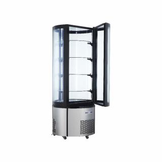 Vitrina frigorifica cofetarie cu sticla curbata, 400 litri, +2+8   C