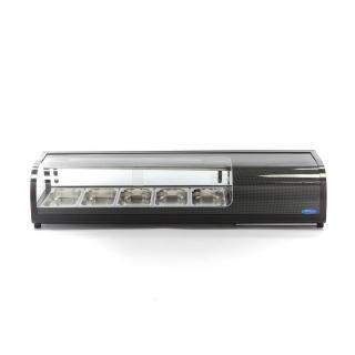 Vitrina frigorifica sushi 5x1 3 GN, 52L, 130W, 230V