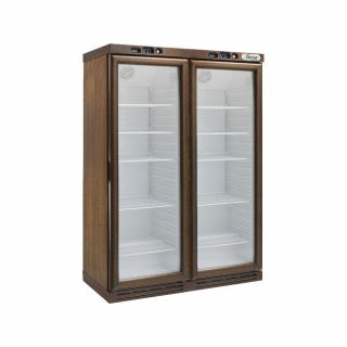 Vitrina frigorifica vin, finisaj nuc inchis, 310 + 310 litri, +2+8    C   -18 -22   C