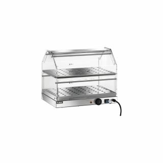 Vitrina patiserie calda cu 2 rafturi, +30   C +90   C, 850x350x400(h) mm, VBR4782