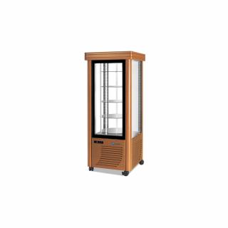 Vitrina verticala cu rafturi rotunde de cofetarie, 400 litri +2 +10   C, 230V, 400GBAROCCO