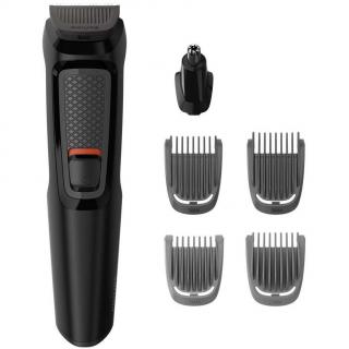 Aparat de tuns barba si parul Philips MG3710 15 Multigroom, 6 in 1, fara fir, Lame cu ascutire automata, 4 piepteni, Negru