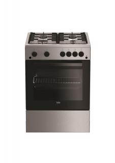 Aragaz Beko FSGT62110DXO, 4 arzatoare, Gaz, Aprind...