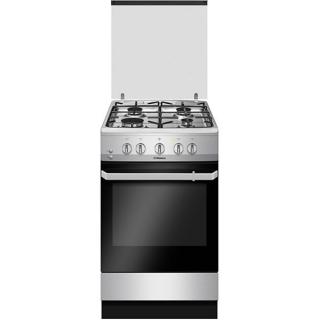 Aragaz Hansa FCGX520209, 4 arzatoare, Gaz, Aprindere electrica, Grill, Dispozitiv de siguranta plita, 50 cm, Inox