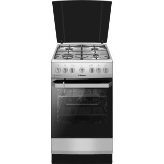 Aragaz Hansa FCMX581009, 50 cm, Mixt, Curatare abur, Grill, Clasa A, Inox