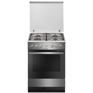 Aragaz Hansa FCMX681009, 4 arzatoare, Gaz, Aprindere electrica, Grill, 60 cm, Inox