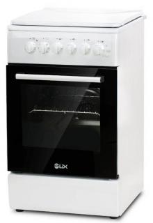 Aragaz LDK 5060 ECAI WH RMV NG, 4 Arzatoare, Siguranta, Cuptor electric, Aprindere, Iluminare, Capac metalic, Alb