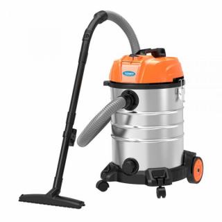 Aspirator multifunctional Limpio LWD-30X2, 1400 W, Putere aspirare 150 W, Flux de aer 1.8 m3 min, Sistem de scurgere, Argintiu Portocaliu
