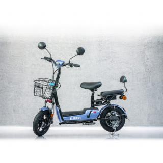 Bicicleta electrica ELEGANT, 250W, Autonomie 35 km, Viteza maxima 25 km h, Negru-Alb