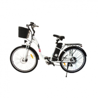 Bicicleta electrica RDB NE10, 250W, 25 km h, autonomie 45-60 km, Alb