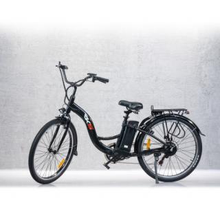 Bicicleta electrica RKS MB6, 250W, Autonomie 35 km, Viteza maxima 25 km h, Negru