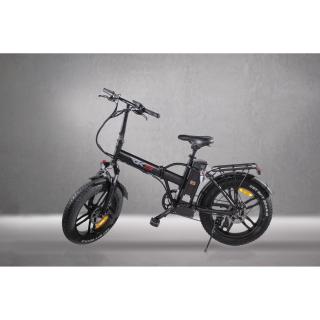 Bicicleta electrica RKS RS III PRO pliabila 250W, Li-Ion, cadru aluminiu, jante turnate, Negru