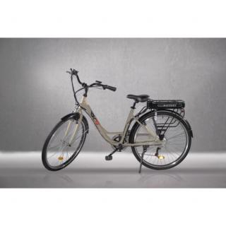 Bicicleta electrica RKS ZF6, 250W, Autonomie 35 km, Viteza maxima 25 km h, Alb