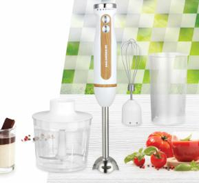 Blender Heinner Bestmix HB-DC600WH, 600 w, viteza variabila+turbo, tel din inox, lame din inox, insertii crom, alb