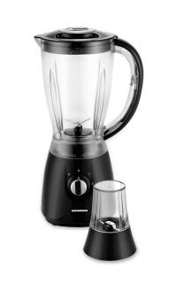 Blender Heinner HBL-500R, 500W, 2 Viteze + Pulse, Bol 1.5L, Rasnita, Negru