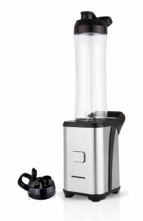 Blender Heinner HSB-350SS, 350 W, 2 recipiente Tritan, Cutit inox, Inox