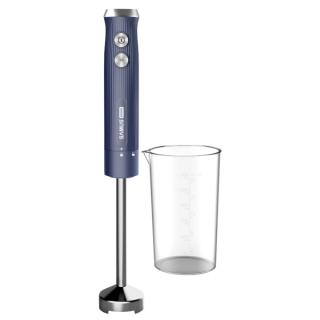 Blender Samus SB800 Blue, 800 W, Turatie reglabila + functie Pulse, pahar 600 ml, Lama si ax blender din inox, picior inox, albastru