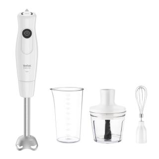 Blender Tefal DailyMix HB533138, 600 W, o treaptA, zA ƒ de vitezA, zA ƒ, tocA, zA ƒtor 0.5 L, tel, protecAŚa,  sie antistropire, mA, sE  ner ergonomic, recipient 0.8 L, alb