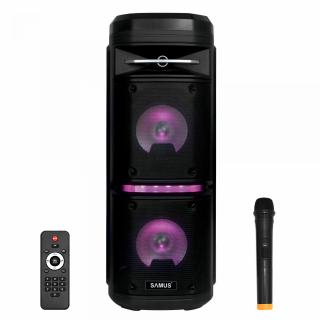 Boxa portabila Samus ibiza 6.5 - 500 W,FM Radio,Bluetooth,Compatibil MP3, MP4, DVD, TV, PC, Smartphone,Intrare Aux USB TF Card,Negru