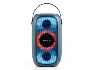 Boxa portabila Serioux PartyBoom SRXS-PB55, 55W, Bluetooth, RGB, IPX5, functie TWS, Extra Bass, Albastru