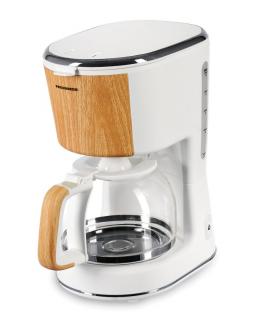 Cafetiera Heinner HCM-WH900BB, 900 W, 1.25 L, filtru detasabil, anti-picurare, oprire automata, Alb