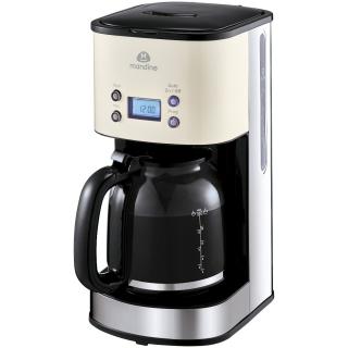 Cafetiera Mandine MCM100T-20, cu filtru 1000 W, 1.5 Litri, Negru Bej