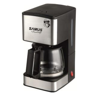 Cafetiera Samus FANTASY,680 W,6-8 cesti,Buton pornit oprit,Functie anti-picurare,Negru