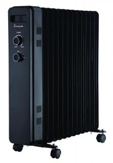 CALORIFER CU ULEI FRAM FOH-Y13BK, 13 ELEMENTI: 125x580 mm, 3 SETARI DE TEMPERATURA: 1000W 1500W 2500W, TERMOSTAT AJUSTABIL, PROTECTIE SUPRAINCALZIRE, PROTECTIE IN CAZ DE RASTURNARE, ROTI, CULOARE: NEG