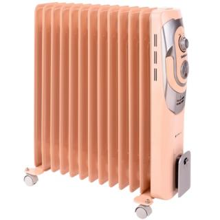 Calorifer electric cu ulei Daewoo DOH13C, 2500 W, 13 Elementi, 5 Canale de ulei, 3 Nivele de putere, Termostat reglabil, Protectie supraincalzire, Indicator luminos, Crem
