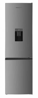 Combina frigorifica Heinner HC-HM260XWDE++, 260 l, H 180 cm, control electronic cu termostat ajustabil, dozator de apa, clasa E, Inox
