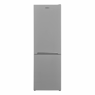 Combina frigorifica Heinner HCNF-V291SE++, 294 l, H 186 cm,No Frost Multicooling, Freezer Shield, Iluminare LED, functie ECO, Clasa E, Argintiu