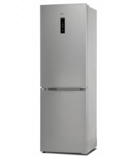 Combina frigorifica LDK CF-290NFDS, Clasa E, Capacitate 290 l, No Frost, Control Touch, Racire rapida, Congelare rapida, Mod Inteligent, Multi Airflow, H 185 cm, Argintiu