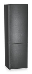 Combina frigorifica Liebherr CNbda 5723 Plus, NoFrost, EasyFresh, 60 cm, 371 l, EasyTwist-Ice, SuperCool, DuoCooling, Clasa A, BlackSteel