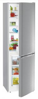 Combina frigorifica Liebherr CUefe 331-26, 296 l,181,2 cm, SmartFrost,SmartSteel,Raft pentru sticle,FrostSafe,,VarioSpace,Compartimente transparente pentru legume,Clasa E, Inox