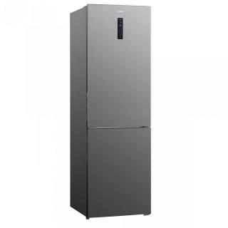 Combina Frigorifica Samus SCX486NFE, 347 L, Full No Frost, Clasa energetica E, Termostat electronic reglabil, 3 sertare la congelator, H 195 cm, Inox-Argintiu