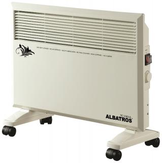 Convector electric Albatros TC-1501A,1500 W,2 trepte de putere 750 1500 W,Sistem de protectie la supraincalzire,Termostat reglabil,Alb