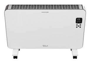 Convector electric Tesla PC311WBD, 2000 W, 3 trepte de putere, pentru incaperi pana la 25 mp, Alb Negru