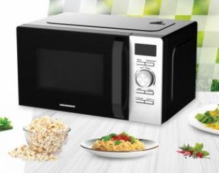 CUPTOR CU MICROUNDE HEINNER HMW-D2060BK, CAPACITATE 20L, CONTROL DIGITAL, DISPLAY LED, PUTERE CUPTOR 700W, 5 TREPTE DE PUTERE, 8 PROGRAME DE GATIRE AUTOMATE, TIMER,