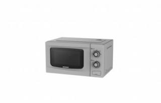 Cuptor cu microunde Heinner HMW-M2035SL, 20 l, 700 W, Control mecanic, Timer, Argintiu