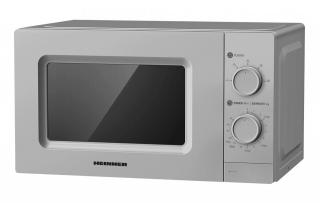 CUPTOR CU MICROUNDE HEINNER HMW-MD20MSL, CAPACITATE 20L, CONTROL MECANIC, PUTERE CUPTOR 700W, 5 TREPTE DE PUTERE, TIMER, TIMP MAXIM DE GATIRE 35 MIN, FUNCTIE DECONGELARE, DIAMETRU PLATOU ROTATIV 255MM